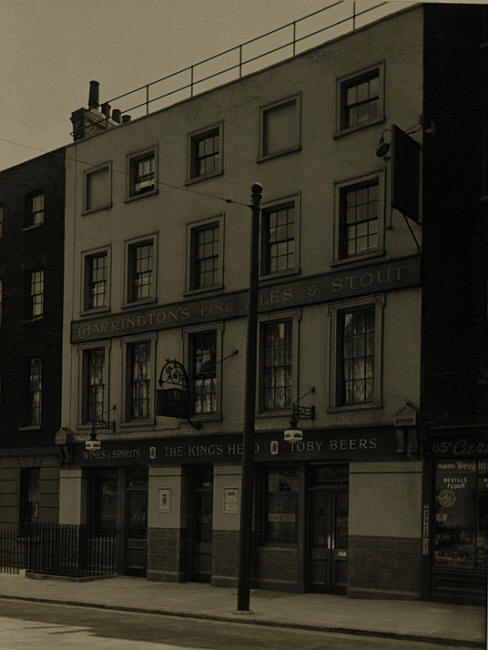 Kings Head, 61 Swinton Street, Grays Inn Road, London WC1 - in 1939