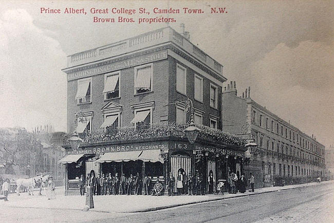 Prince Albert, Great College Street, Camden Town - circa 1900 licensees Brown brothers
