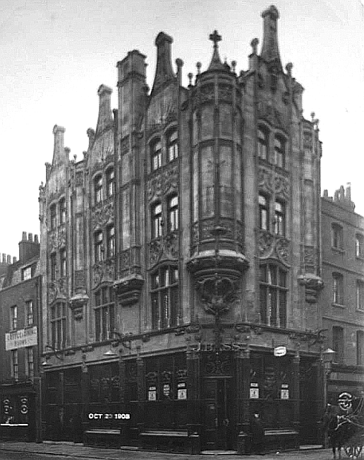Rising Sun, 46 Tottenham Court Road, W1 - circa 1904 with John Bass as licensed victualler