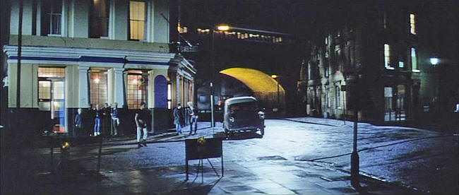 Trafalgar Tavern, 77 Castle road at the corner of Hadley street, from the 1980 film Breaking Glass.