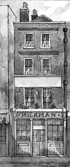 Grapes, 63 West Smithfield - licensee Hickman & circa 1850