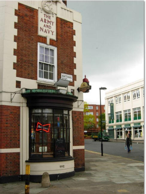 Army & Navy, 1 St. Matthias Road, Stoke Newington N16