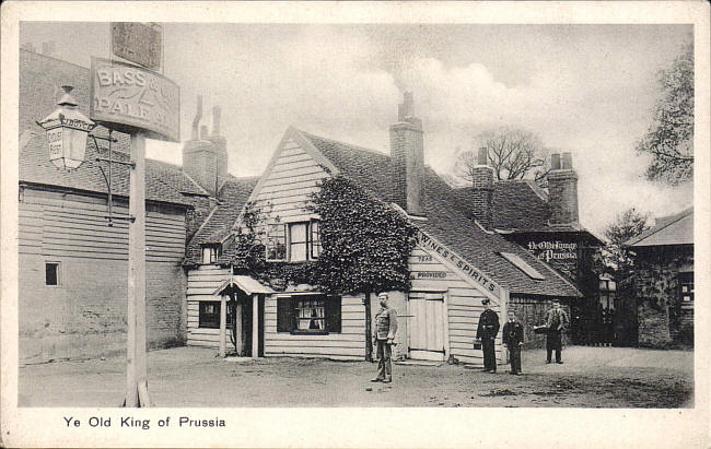 Ye old King of Prussia - J Boyce name on light - circa 1899