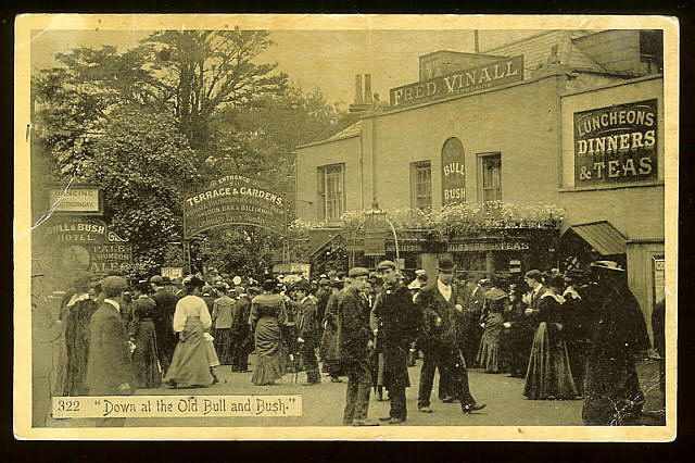 Down at the Old Bull & Bush - Licensee Fred Vinall