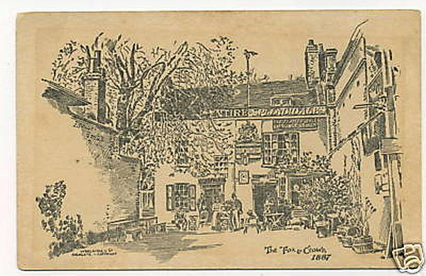 Fox & Crown, Highgate - in 1887