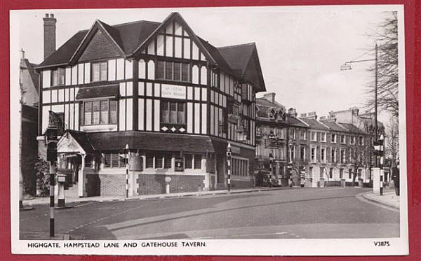 Highgate, Hampstead Lane and Gatehouse Tavern