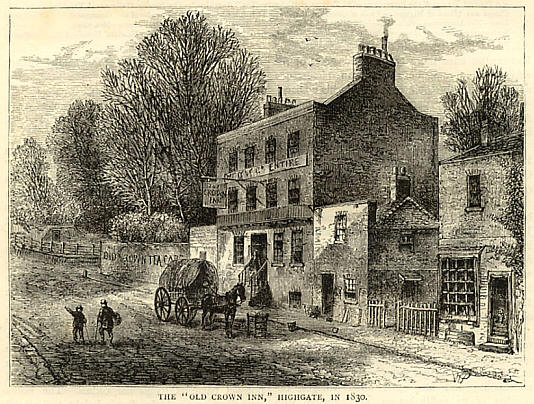 Old Crown, Highgate - in 1830