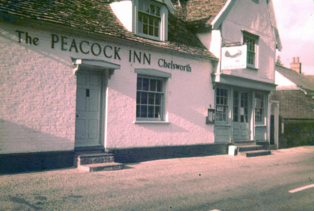 Peacock Inn, The Street, Chelsworth in 1965