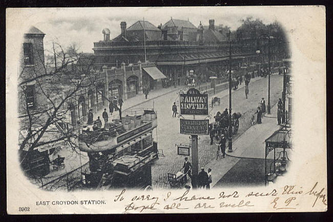 Railway Hotel, 130 George Street, Croydon, Surrey - posted 1903